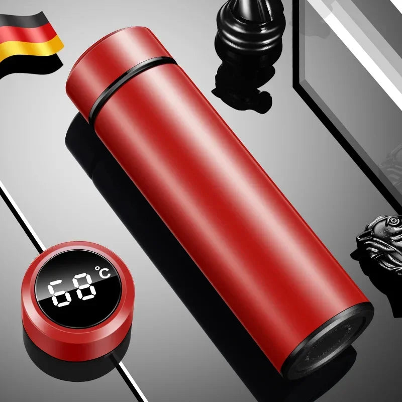 500ML Stainless Steel Vacuum Insulated Thermos Cup with Temperature Display - Ideal Outdoor Gift for Father's Day