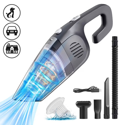 Cordless Portable Car Vacuum Cleaner - 7.5KPA Powerful Handheld Wet/Dry Vacuum for Home and Pet Hair