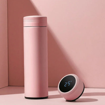 500ML Stainless Steel Vacuum Insulated Thermos Cup with Temperature Display - Ideal Outdoor Gift for Father's Day