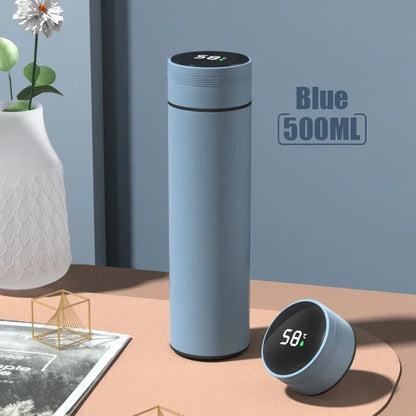500ML Stainless Steel Vacuum Insulated Thermos Cup with Temperature Display - Ideal Outdoor Gift for Father's Day