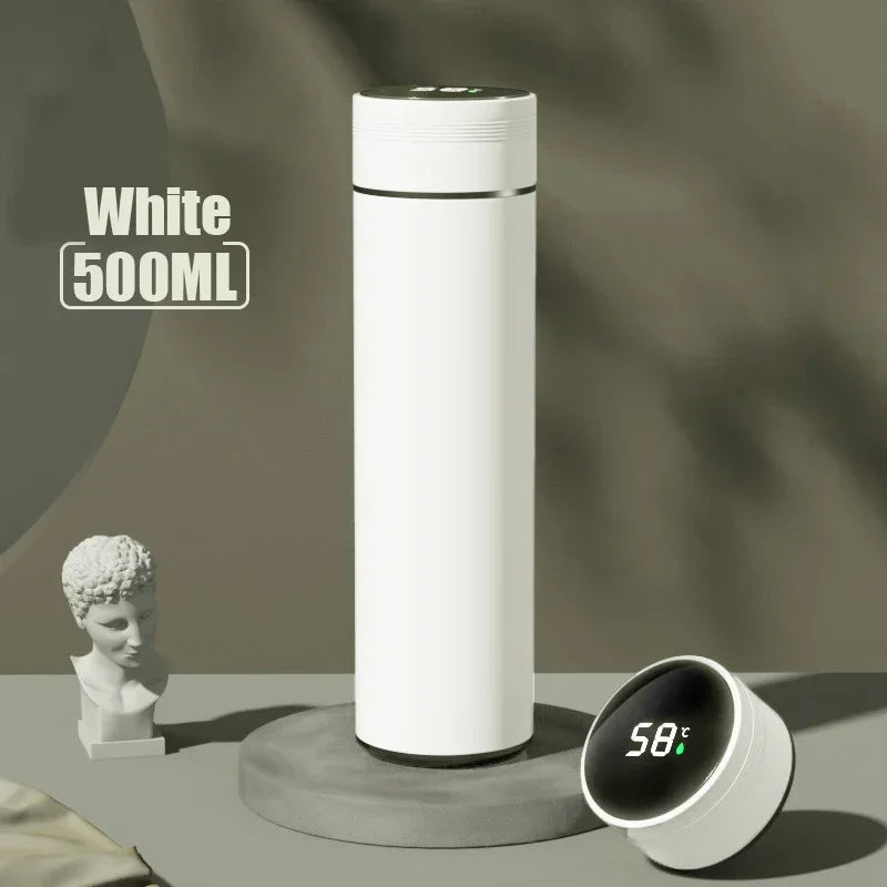 500ML Stainless Steel Vacuum Insulated Thermos Cup with Temperature Display - Ideal Outdoor Gift for Father's Day