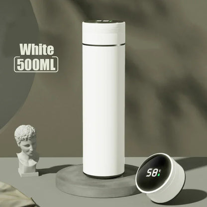 500ML Stainless Steel Vacuum Insulated Thermos Cup with Temperature Display - Ideal Outdoor Gift for Father's Day