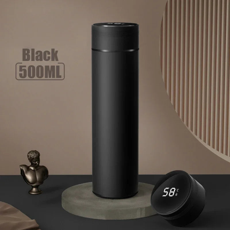500ML Stainless Steel Vacuum Insulated Thermos Cup with Temperature Display - Ideal Outdoor Gift for Father's Day